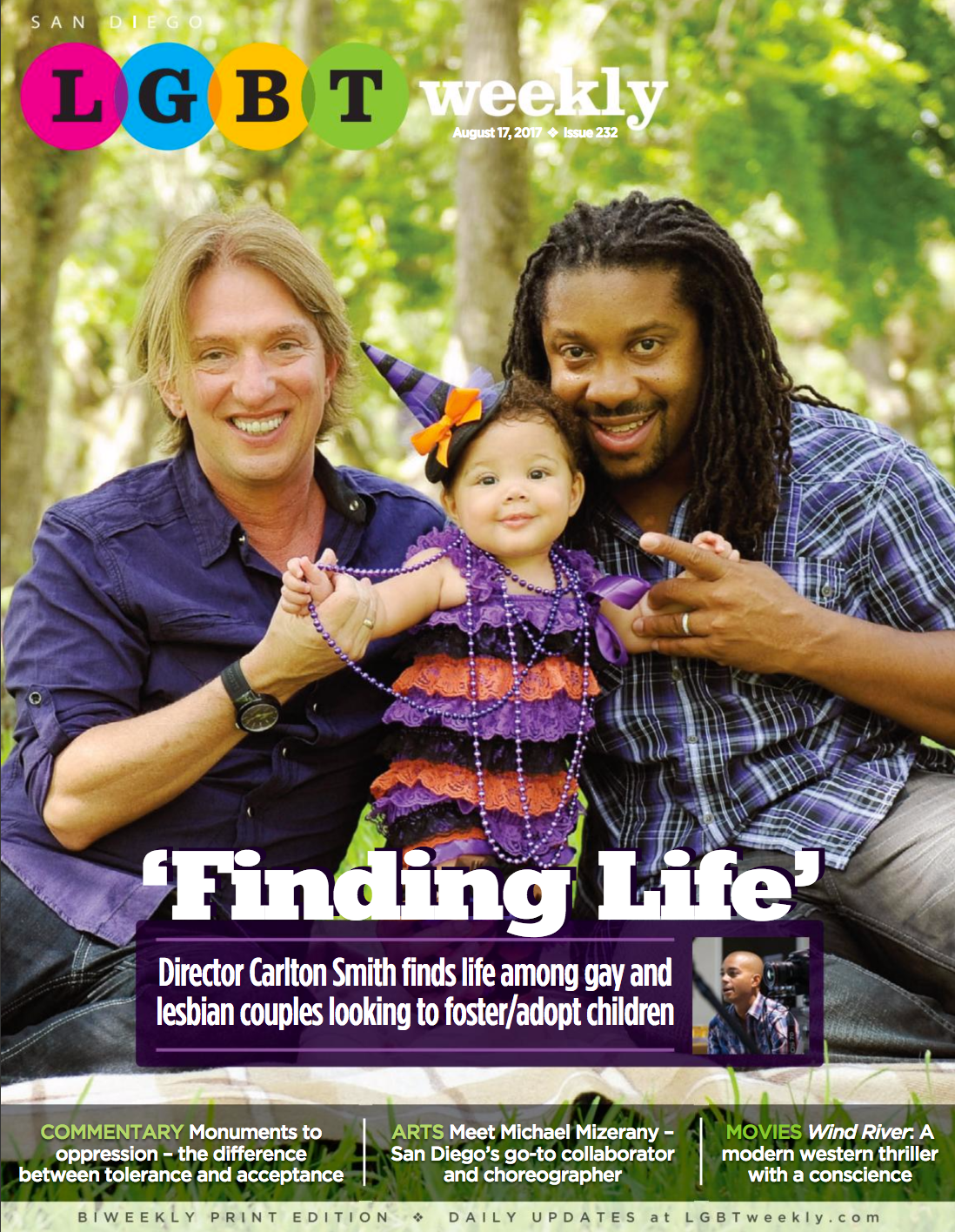 San Diego LGBT Weekly cover โ national spotlight.